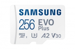 Samsung 256GB EVO Plus Micro SD /w Adapter, UHS-1 SDR104, Class 10, Grade 3 (U3), Read up to 130MB/s, 10 Years Limited Warranty MB-MC256KA/APC