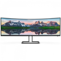 PHILIPS 498P9Z 49'' SUPERWIDE 5120 X 1440 VA LED CURVED MONITOR, 4MS, 165HZ, HDMI, DP, SPEAKERS, HEIGHT, SWIVEL, TILT, 4 YR WTY 498P9Z