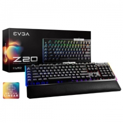 EVGA Z20 RGB Optical Mechanical Gaming Keyboard, RGB Backlit LED, Optical Mechanical Switches (811-W1-20US-KR)
