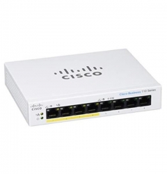 Cisco CBS110 Unmanaged 8-port GE, Partial PoE, Desktop, Ext PS CBS110-8PP-D-AU