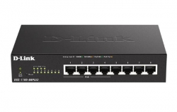 D-Link 8-Port Gigabit Smart Managed PoE Switch with 4 PoE ports (80W PoE budget) (DGS-1100-08PLV2)