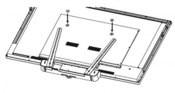 Aver VB342 TV mount and mounting screws (TV-mount-mounting-screws)