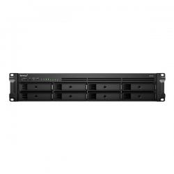 Synology RackStation RS1221+ 8-Bay 3.5"; Diskless 4xGbE NAS (2U Rack), AMD Ryzen Quad Core 2.2GHz, 4GB RAM, 2xUSB3, 3 year Wty - Short Depth NAS (RS1221+)