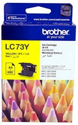 Brother YELLOW HIGH YIELD INK CARTRIDGE - UP TO 600 PAGES (LC-73Y)