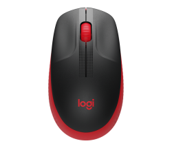 LOGITECH M190 WIRELESS MOUSE PLUG AND PLAY, 2.4GHZ NANO RECEIVER - RED - 1YR WTY 910-005915