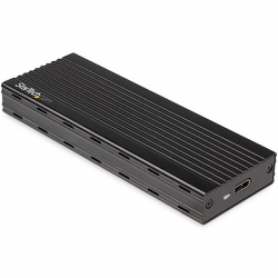 STARTECH.COM USB-C TO M.2 NVME SSD ENCLOSURE, USB 3.1, TB3 COMPATIBLE, DATA BACKUP, 2YR M2E1BMU31C