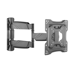 Brateck Elegant Full-Motion Tv Wall Mount For 23"-42" Up To 35KG, Vesa Compatible: 75x75,100x100,200x100,200x200, Fine Texture Black (Ls) LPA50-223