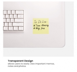 Brateck MP10-18 800mmx400mm Clear Desk Pad, for office desks, study desks, dressing tables, and dining table MP10-18