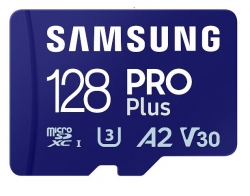 SAMSUNG (PRO PLUS) 128GB MICRO SD w/ ADAPTER, CL10, 180R/130WMB/s, 10YR WTY MB-MD128SA/APC