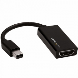 STARTECH.COM MINI DISPLAYPORT TO HDMI ADAPTER, 4K, BLACK, 3YR MDP2HD4K60S