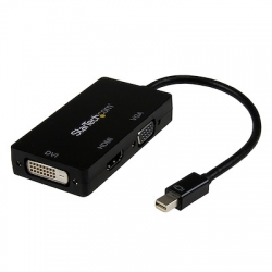 STARTECH.COM MINI DISPLAYPORT TO VGA OR DVI OR HDMI ADAPTER, SINGLE DISPLAY, 3YR MDP2VGDVHD