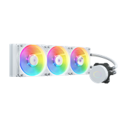 COOLERMASTER MASTERLIQUID ML360L ARGB WHITE V2,3RD GEN DUAL CHAMBER PUMP,3x120MM ARGB FAN (MLW-D36M-A18PW-RW)