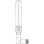 EXTREME OUTDOOR DIPOLE; GAIN 3DBI @ 24GHZ 5DBI @ 5GHZ ML-2452-APA2-02