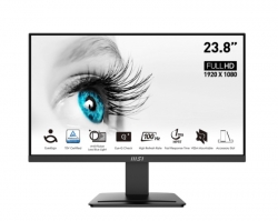 MSI MP241223.8" Monitor: 23.8" VA Full HD LED Monitor - 1920x1080 16:9, 100Hz, 4ms GTG, Anti-Glare, VESA 75x75, 1x HDMI/ 1x DP2024 MSI PRO MNT 13th/May-28th/July EOFY Promo srp $129