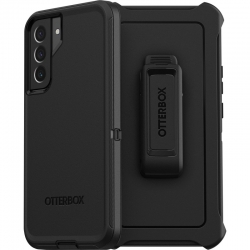 OtterBox Samsung Galaxy S22+ 5G Defender Series Case - Black, Multi-Layer defense, 4x Military standard, Holster Kickstand, Port protection (77-86361)