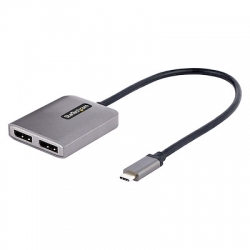 STARTECH 2 PORT USB-C MST HUB, DP MULTI-MONITOR ADAPTER, 2X 4K 60HZ 3 YR MST14CD122DP