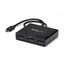 STARTECH.COM 3-PORT MULTI MONITOR ADAPTER, USB-C TRIPLE DISPLAYPORT MST HUB 3 YR MSTCDP123DP