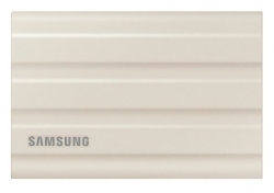 SAMSUNG T7 SHIELD 2TB PORTABLE DRIVE, TYPE-C, UP TO 1050MBs R/W, BEIGE, 3YR WTY MU-PE2T0K/WW