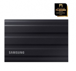 SAMSUNG T7 SHIELD 4TB PORTABLE USB-C SSD, UP TO 1050MBs R/W, BLACK, 3YR WTY MU-PE4T0S/WW