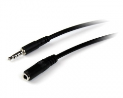 STARTECH.COM 2 M 3.5MM AUDIO EXTENSION CABLE - 4 POSITION TRRS - M/F LIFETIME WARR MUHSMF2M
