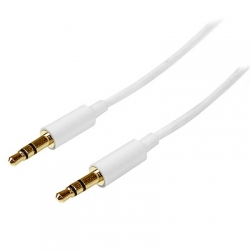 STARTECH.COM 3.5MM STEREO CABLE, M TO M, WHITE, LTW  MU2MMMSWH