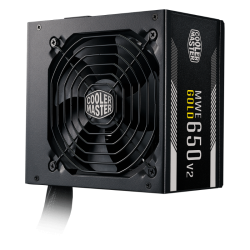 COOLER MASTER MWE 650W 80PLUS GOLD V2, FIXED CABLE DESIGN, COMPACT SIZE 12CM FANS, 2X EPS, MPE-6501-ACAAG-AU