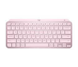 Logitech MX Keys Mini Minimalist Wireless Illuminated Keyboard Rose 920-010507