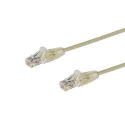 STARTECH.COM 1.5M CAT6 CABLE, RJ45 PATCH CORD, SNAGLESS, SLIM, LSZH, GREY, LTW N6PAT150CMGRS