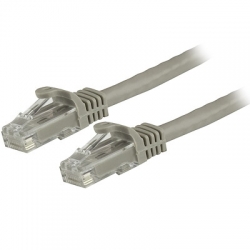 STARTECH.COM 1.5M CAT6 CABLE, RJ45 PATCH CORD, SNAGLESS, 650MHz 100W, GREY, LTW N6PATC150CMGR