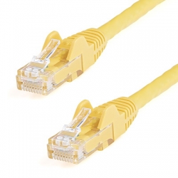 STARTECH 0.5M CAT6 ETHERNET CABLE YELLOW 650MHZ SNAGLESS PATCH CORD LTW N6PATC50CMYL