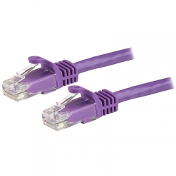 STARTECH.COM 7.5M CAT6 CABLE, RJ45 PATCH CORD, SNAGLESS, 650MHz 100W, PURPLE, LTW N6PATC750CMPL