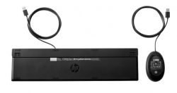 HP 320MK USB Wired Desktop Keyboard Mouse Combo Reduced-sized & Low-Profile Quiet Keys Plug&Play for Notebook Desktop PC WIN11/10 Black 9SR36UT