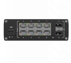 Teltonika TSW202 Managed PoE+ Ethernet Switch, Supports Profinet, 2 Sfp Ports, 8 Gigabit Ethernet Ports Providing 30W Of Power Each, Psu Excluded TSW202000000