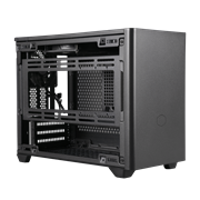 Coolermaster Mini-ITX Case: NR200 Black, Steel Side Panel, 1x 120mm Fan, AIO Watercooler supported, Require SFX PSU MCB-NR200-KNNN-S00