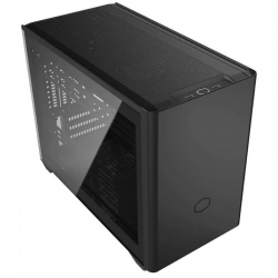 CoolerMaster Mini-Tower Case: NR200P - Black 2x 120mm PWM Fans, 2x USB 3.2, Solid & Tempered Glass Side Panels, Vertical GPU Support, Requires SFX PSU, Supports: mini-ITX/mini-DTX (MCB-NR200P-KGNN-S00)