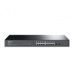 TP-Link JetStream 16-Port Gigabit 1U Smart Switch, 16 Gigabit RJ45 Ports, 2 Gigabit SFP Slots TL-SG2218