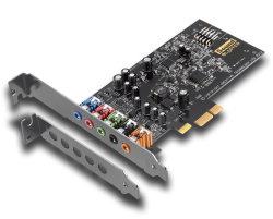 Creative Sound Card: Sound Blaster Audigy FX, PCIe 5.1 Surround Sound with SBX Pro Studio & Low Profile Bracket - Sound Blaster Audigy FX