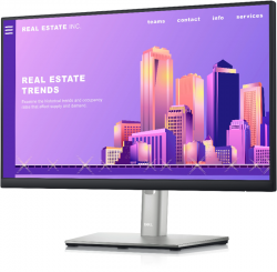 Dell 21.5IN P2222H 16:9 IPS 1920X1080 60HZ 8MS 250CD/M2 HEIGHT-ADJUSTABLE TILT SWIVEL PIVOT VESA MOUNT100X100
