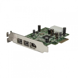STARTECH.COM 3 PORT PCIe CARD ADAPTER, FW 800(2), FW 400(1), LOW PROFILE, LTW PEX1394B3LP