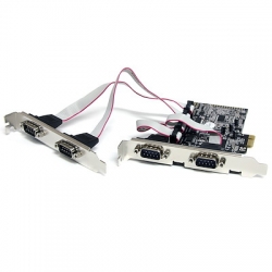 STARTECH.COM 4 PORT PCIE RS232 SERIAL CARD WITH 16550  PEX4S553