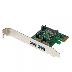 STARTECH.COM 2 PORT PCI EXPRESS (PCIE) USB 3.0 CARD WITH UASP - SATA POWER 2 YR PEXUSB3S24