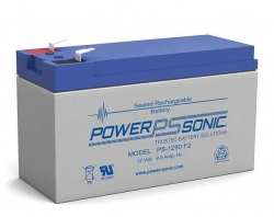 POWERSONIC PS1290 12V 9AH(C20) SLA BATTERY F2 TERMINAL 1YR