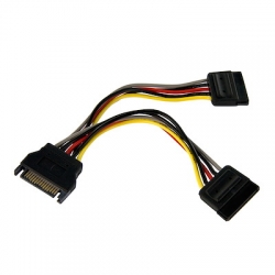 STARTECH.COM 6IN SATA POWER Y SPLITTER CABLE ADAPTER - M/F LIFETIME WARR PYO2SATA