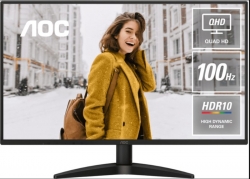 AOC Q27B3627" IPS QHD 2560x1440, 4ms, 350cd/m2, 100Hz, HDR10, IPS, Adaptive Sync, DP, HDMI, VESA 100x100mm