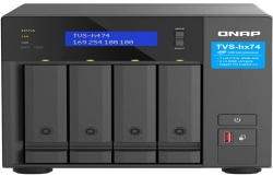 QNAP TVS-h474-PT-8G,4-bay QuTS hero NAS, IntelÂ® PentiumÂ® Gold G7400, up to 3.7GHz, 8GB SO-DIMM DDR4(max.128GB), 4 x 2.5"/3.5" SATA HDD/SSD, 2 x 2.5GbE, 3 Yr