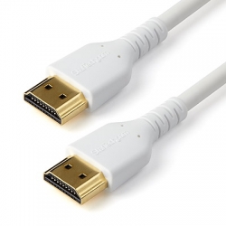 STARTECH.COM 1M RUGGED HIGH SPEED HDMI 2.0 CABLE W ETHERNET, 18Gbps, DURABLE, WHITE, LTW RHDMM1MPW