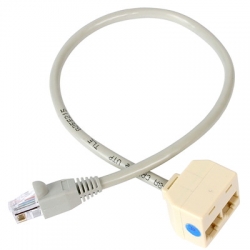 STARTECH.COM RJ45 SPLITTER CABLE ADAPTER - CAT5/CAT5E CABLE DROP LIFETIME WARR RJ45SPLITTER