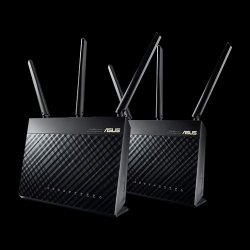 Asus RT-AC68U V3 AiMesh 2Pack Router: AC1900 Concurrent Dual Band Multifunctional AiMesh WiFi System - Twin Pack