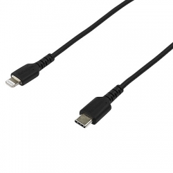 STARTECH.COM 2M USB-C TO LIGHTNING CHARGE/SYNC CABLE, DURABLE, MFi, BLACK, 2YR RUSBCLTMM2MB