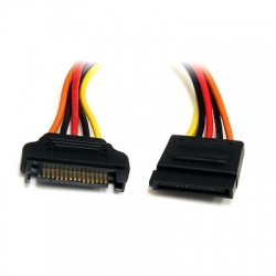 STARTECH.COM 12IN 15 PIN SATA POWER EXTENSION CABLE - SATA POWER EXTENDER LIFETIME WARR SATAPOWEXT12